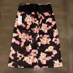 For Love And Lemons Black and Pink Lace Skirt Size Large